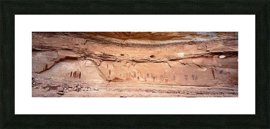 Rock Art Panel Horseshoe Canyon Canyonlands National Park UT USA 30629 Picture Frame print