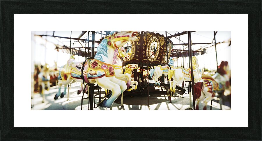 Close-up of carousel horses Coney Island Brooklyn New York City USA 118689 Picture Frame print