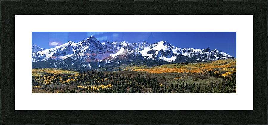 Mountains covered in snow Sneffels Range CO USA 33689 Picture Frame print