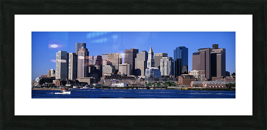Skyline Cityscape Boston Massachusetts USA 38723 Picture Frame print