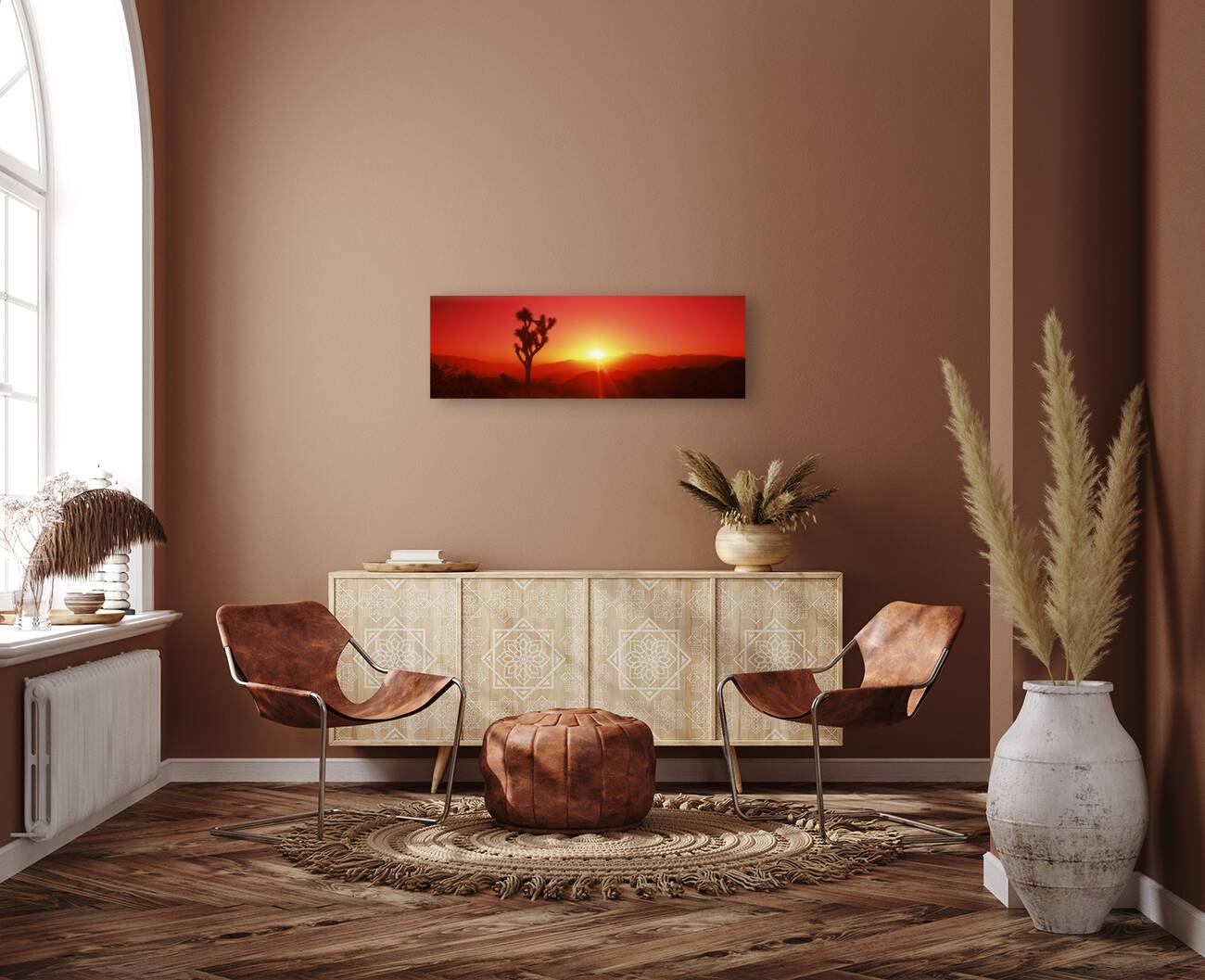 SIL Joshua tree dusk Joshua Tree Ntl Pk CA 111797 Reproduction