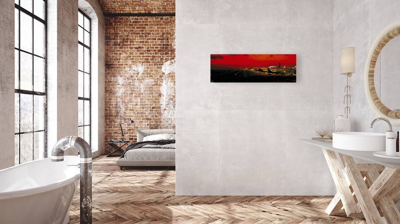 Kansai International Airport at dusk Osaka Japan 249918 Reproduction