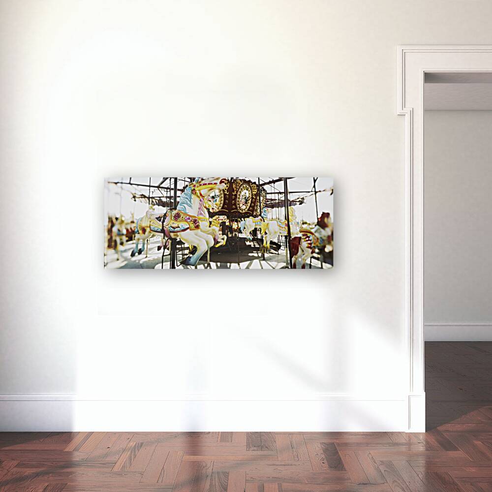 Close-up of carousel horses Coney Island Brooklyn New York City USA 118689 Reproduction