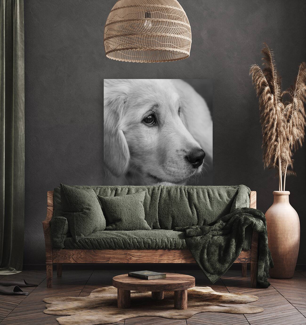 Close-up of Golden Retriever puppy 208382 Reproduction