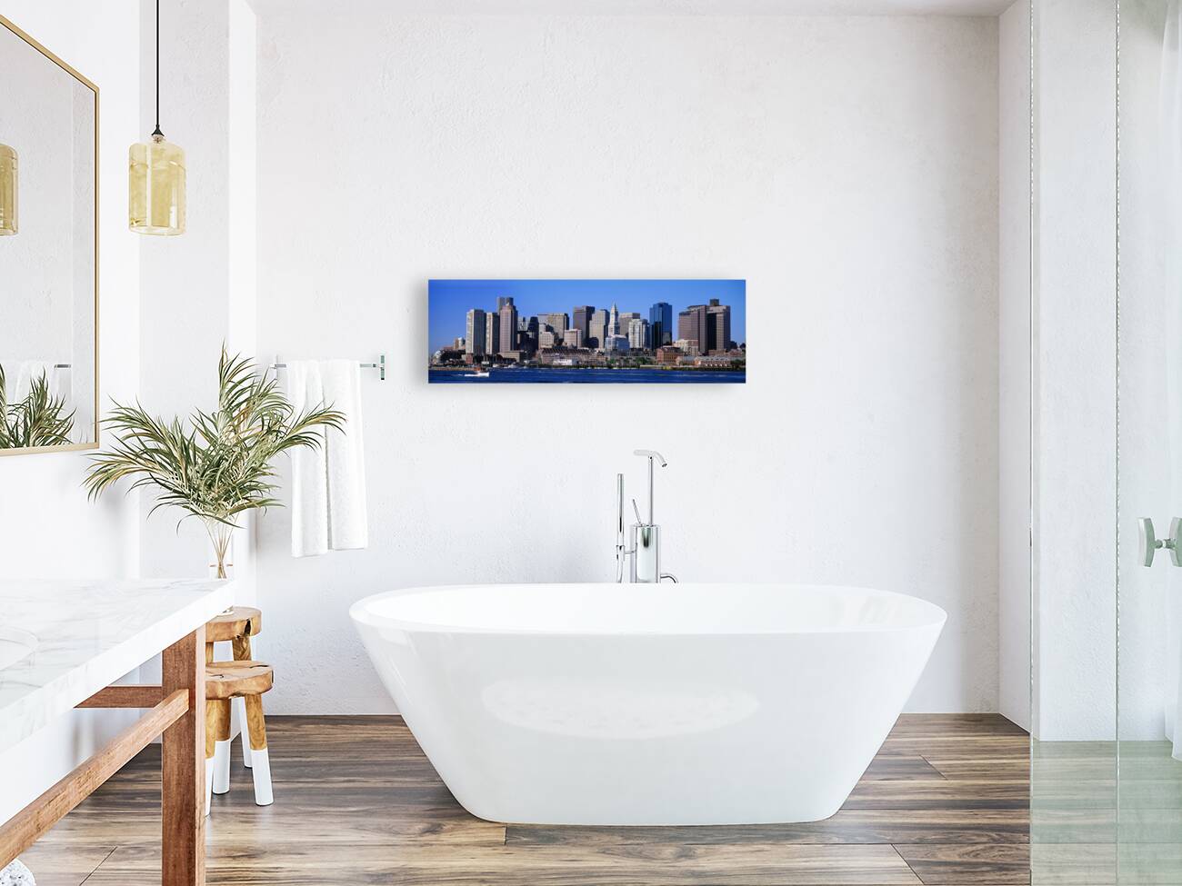 Skyline Cityscape Boston Massachusetts USA 38723 Reproduction