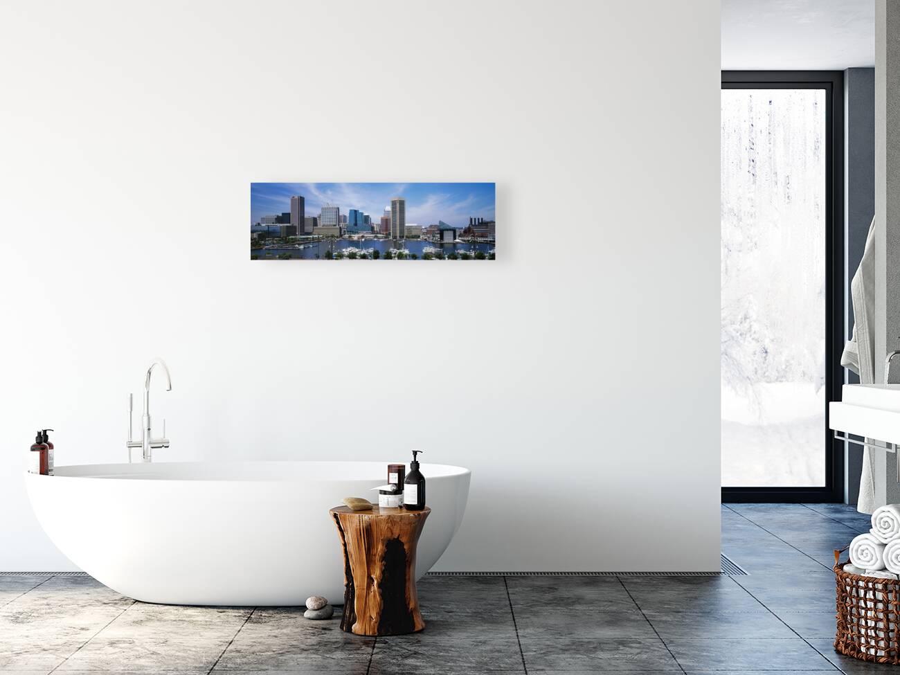 Inner Harbor Baltimore Maryland USA 46152 Reproduction