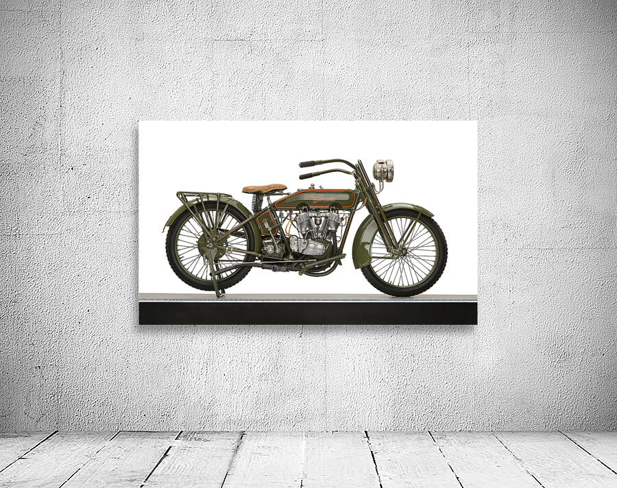 1919 Harley Davidson motorcycle on display 170409 Wall Preview