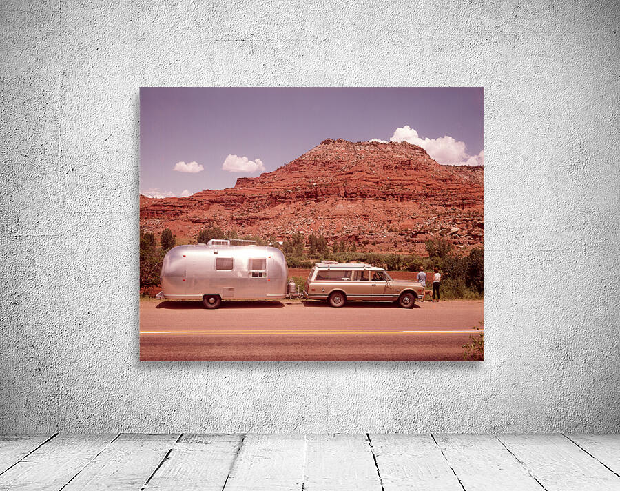 1970s TOURISTS LOOKING AT MESA FORMATION N MEX HWY 185099 Wall Preview