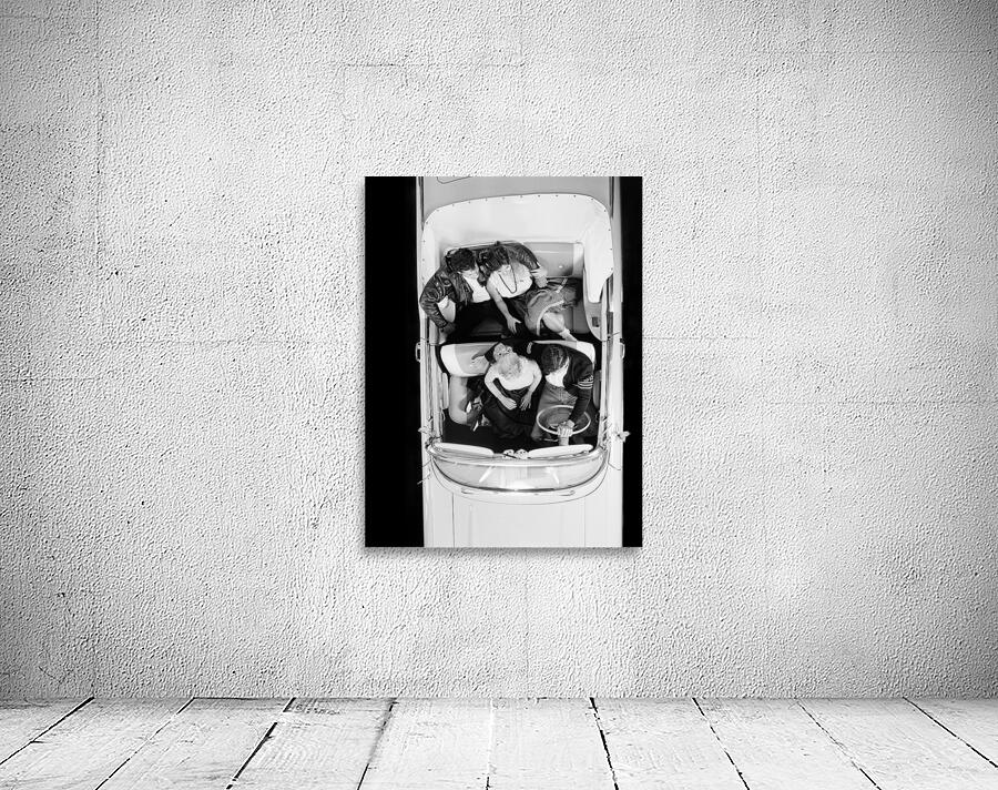 1950s TWO TEEN COUPLES IN CONVERTIBLE CAR 194090 Wall Preview