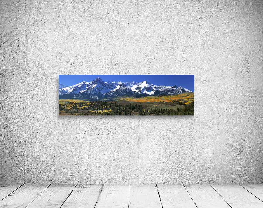 Mountains covered in snow Sneffels Range CO USA 33689 Wall Preview
