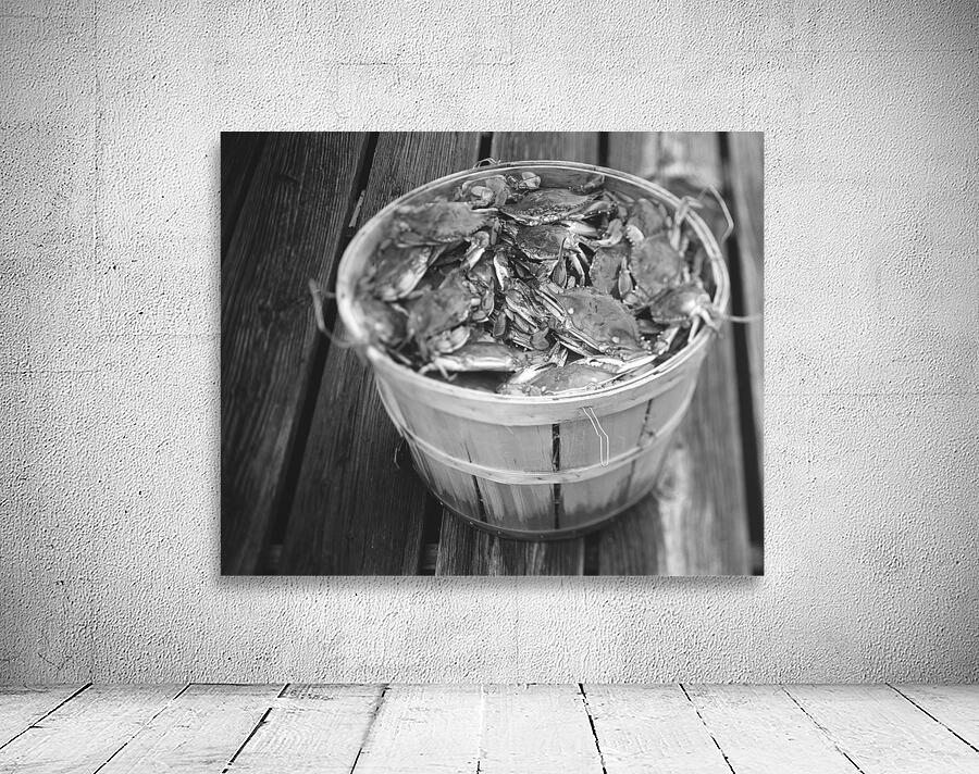 High angle view of crabs in a basket Maryland US 79429 Wall Preview