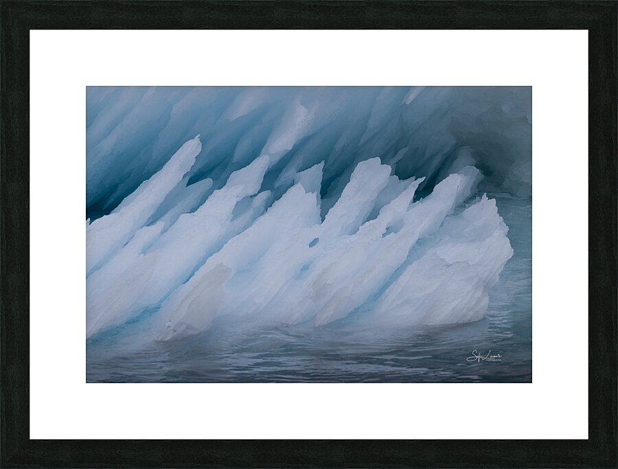 frezzing abstraction Picture Frame print