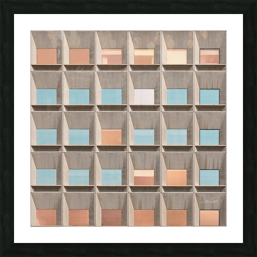 pastel squares Picture Frame print