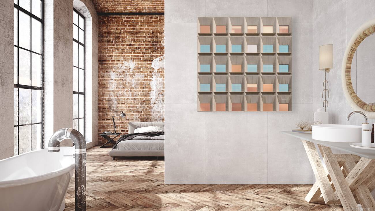 pastel squares Reproduction