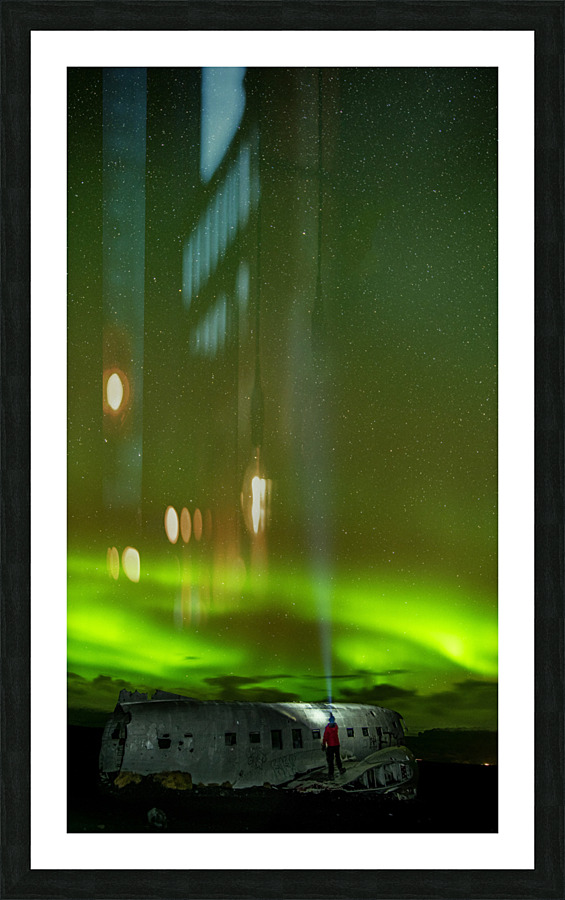 Iceland Plane Picture Frame Printing