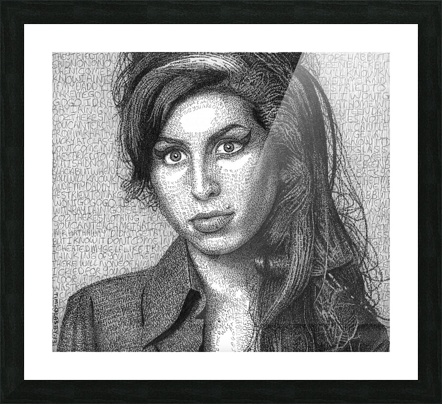 AMY WINEHOUSE Picture Frame print