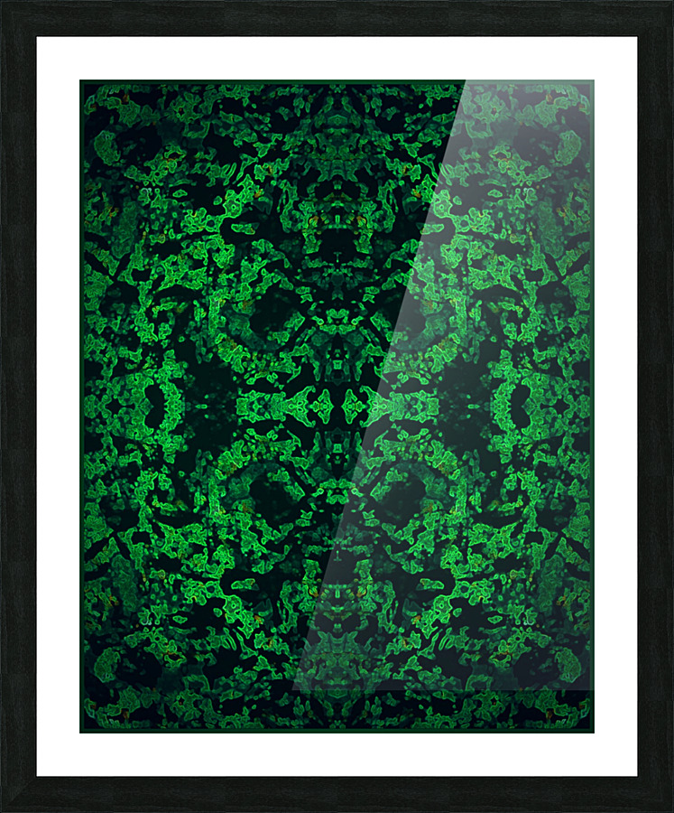 A GREEN BULGE Picture Frame print
