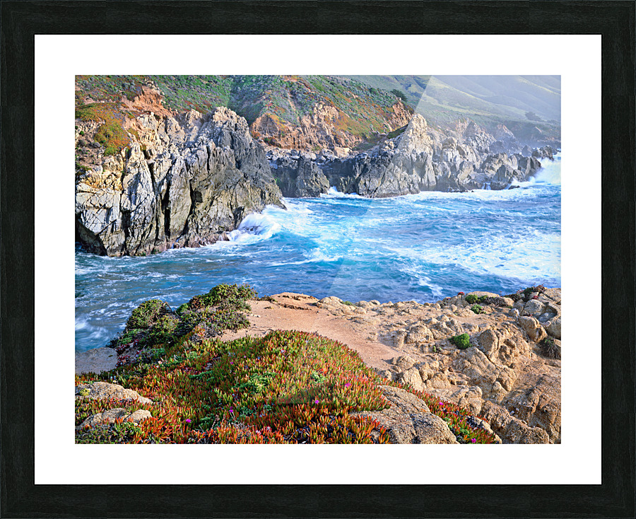 Breaking Waves Big Sur Picture Frame print