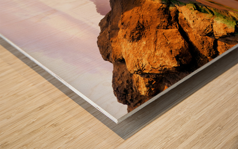 Beach Zen Abstract Wood print
