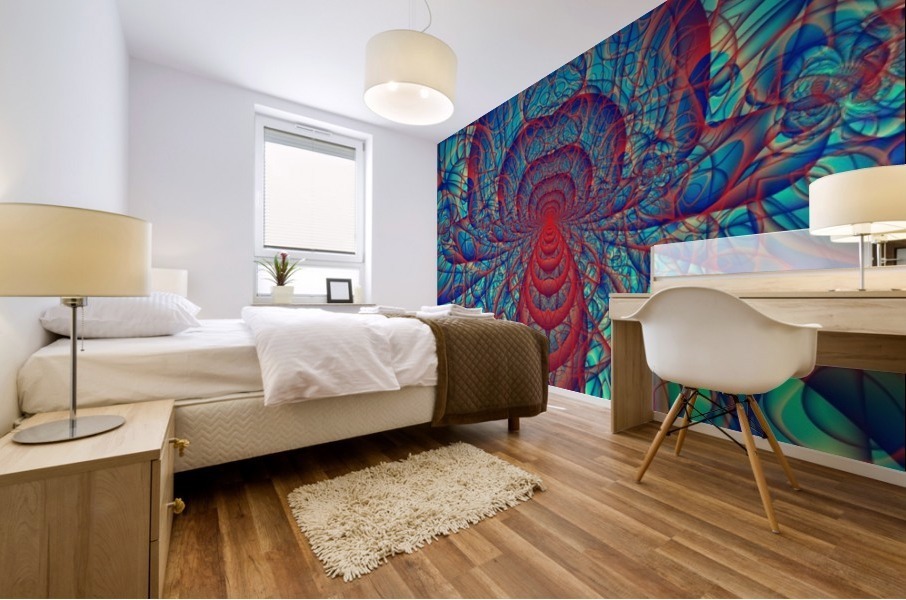 Blue_Spider Mural print