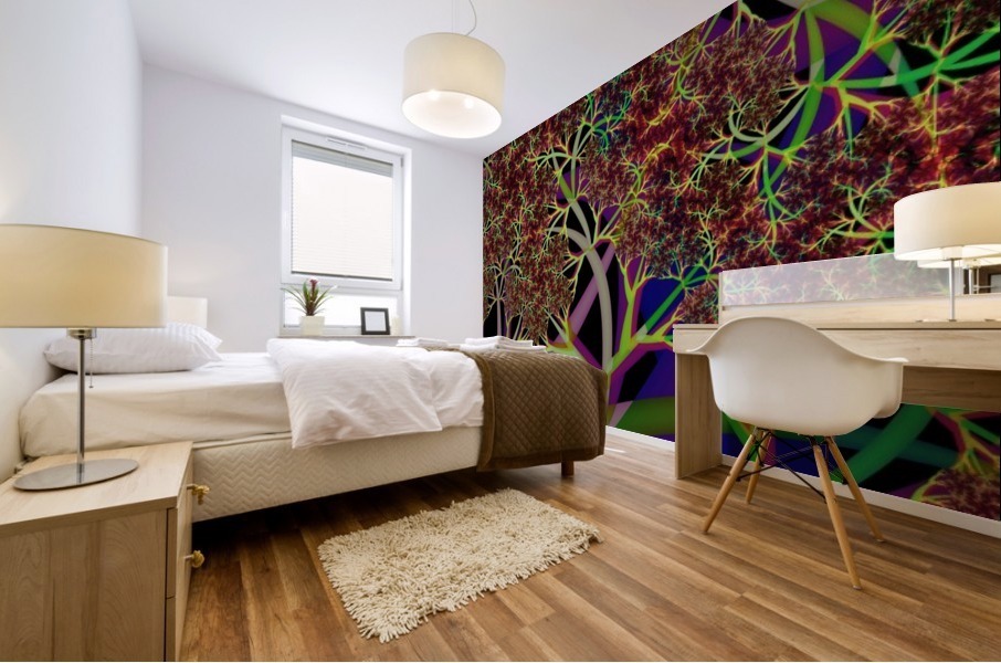Fractal_Vegetation_Theme Mural print