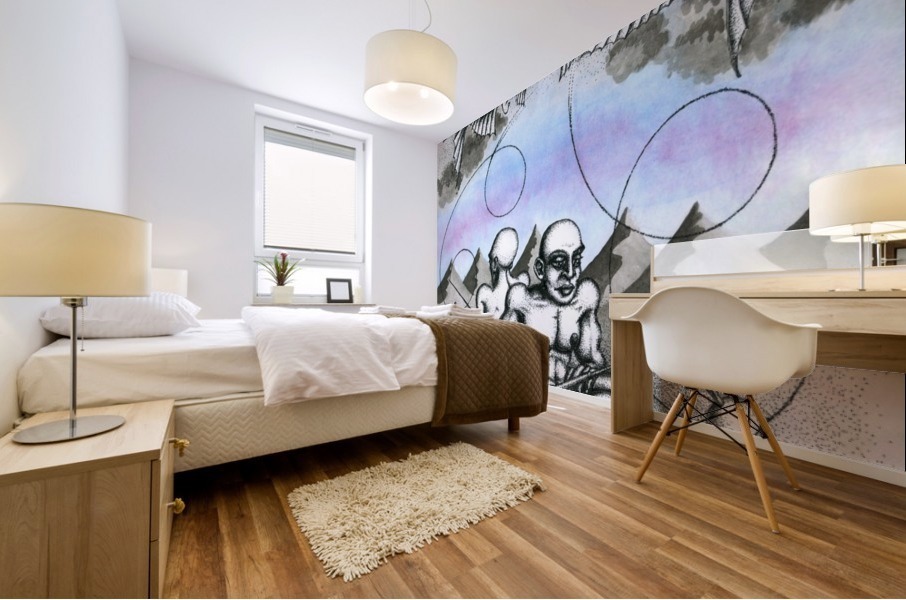 Fish_places Mural print