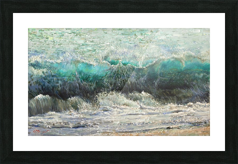 The_Wave Picture Frame print
