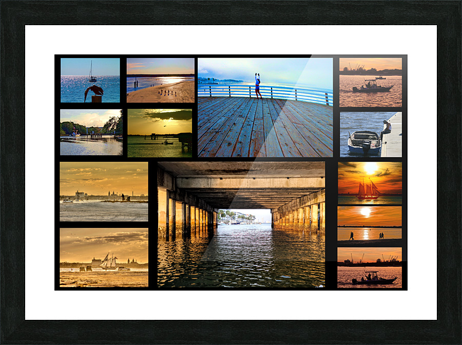 collage 4 Picture Frame print
