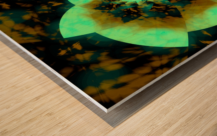 Digital_Vegetation Wood print