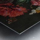 Still Life with Flowers in a Glass Vase by Jan Davidsz. de Heem Metal print