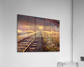 railway train road  Acrylic Print