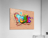 graffiti music Acrylic Print