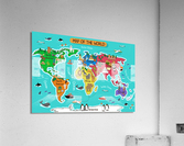 map world vector illustration  Acrylic Print
