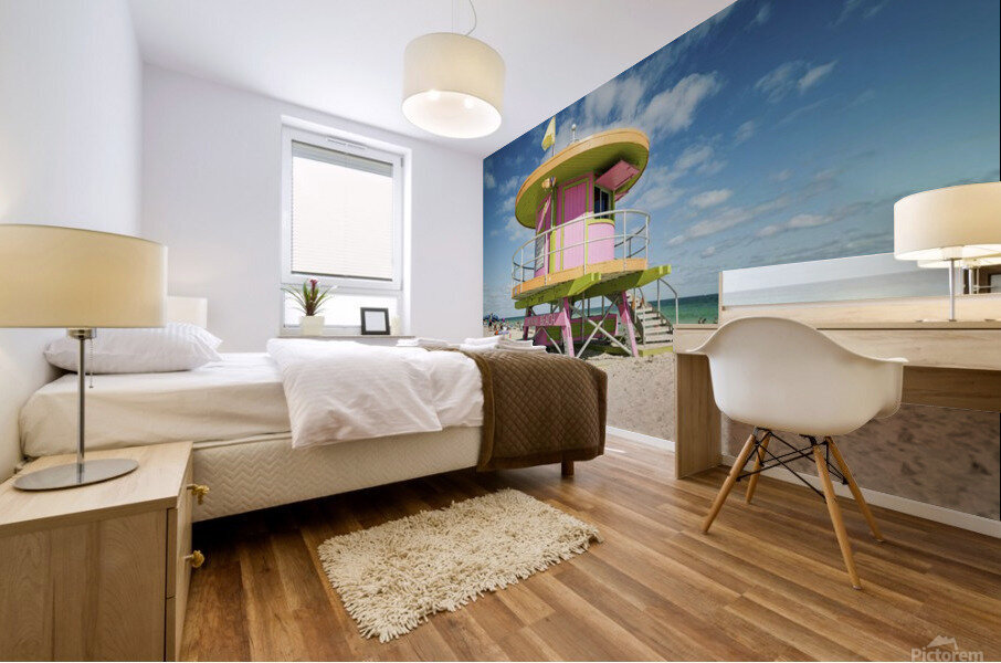 Miami beach  Mural print