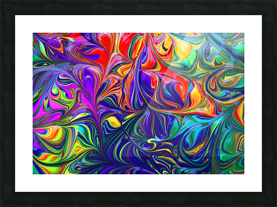 Abstract multicolore pattern Picture Frame print