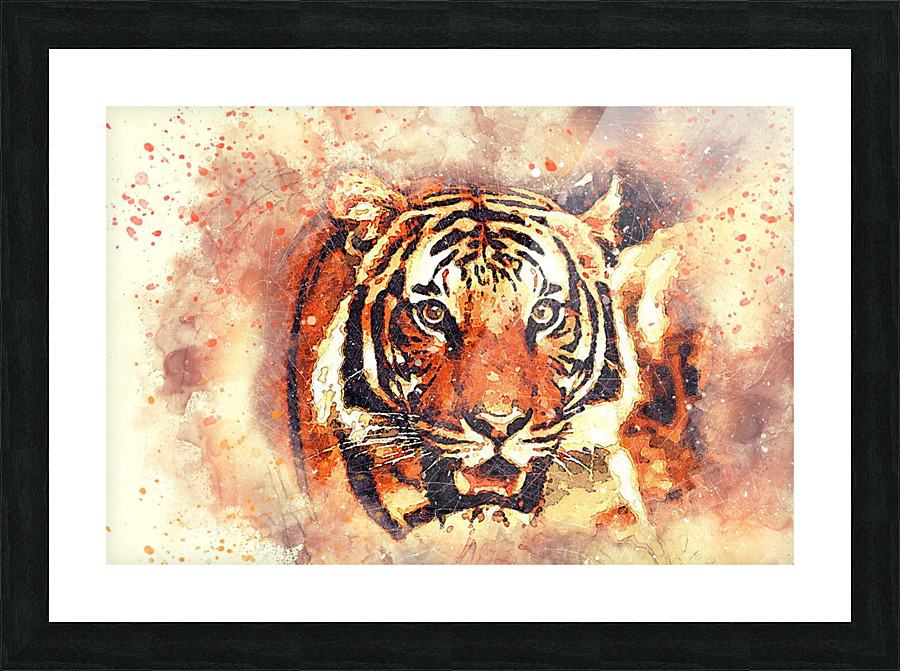 tiger art  Picture Frame print