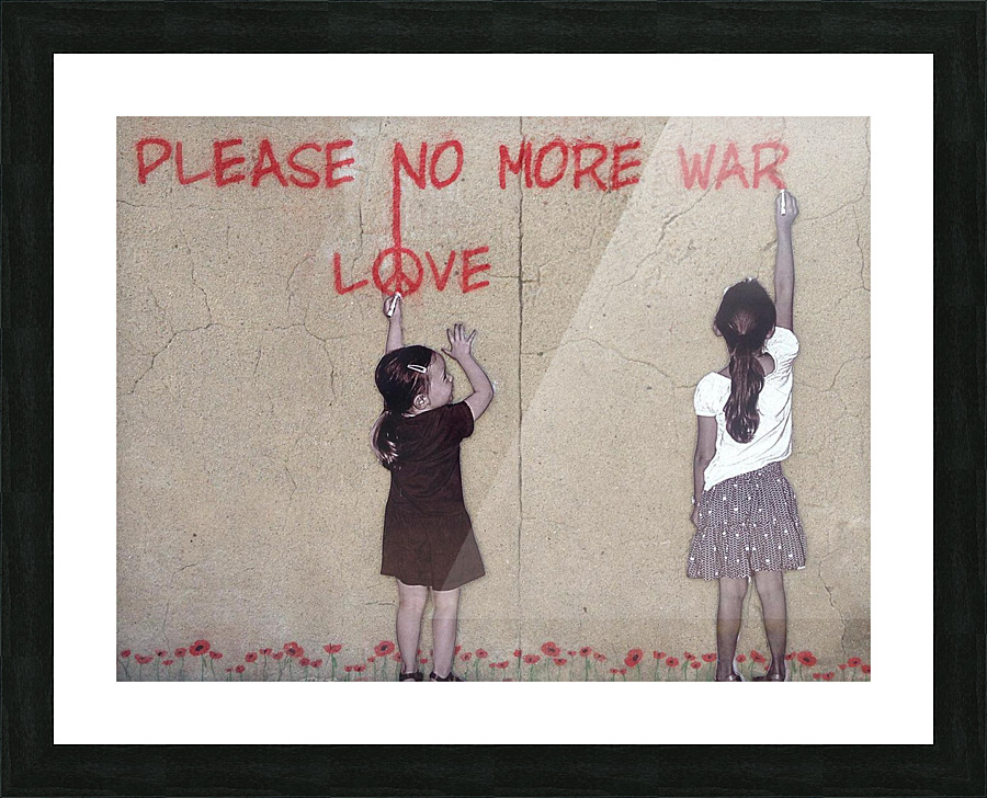 peace graffiti  Picture Frame print