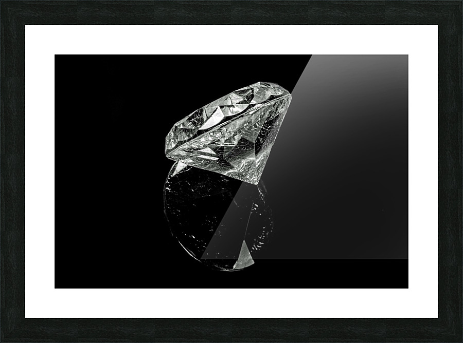 Black diamond  Picture Frame print