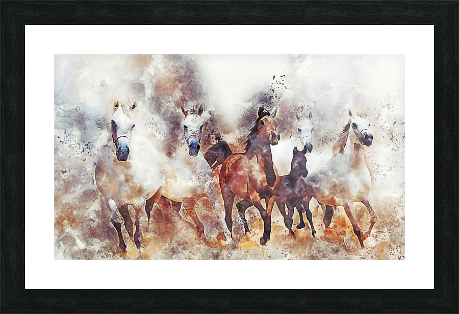 horses  Picture Frame print