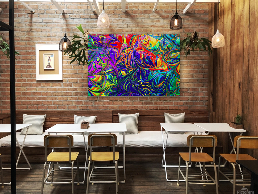 Abstract multicolore pattern Reproduction