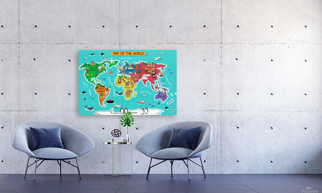 map world vector illustration  Reproduction