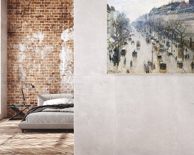 The Boulevard Montmartre on a Winter Morning by Jon dev 