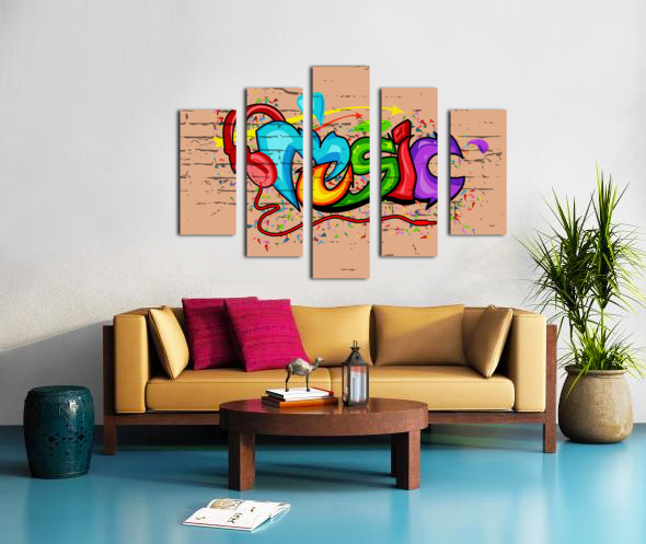 graffiti music by Jon dev Wall Art