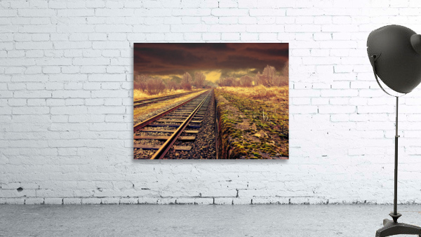 railway train road  Wall Preview