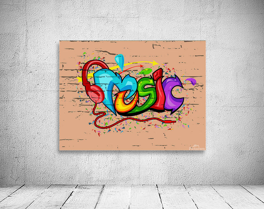 graffiti music Wall Preview