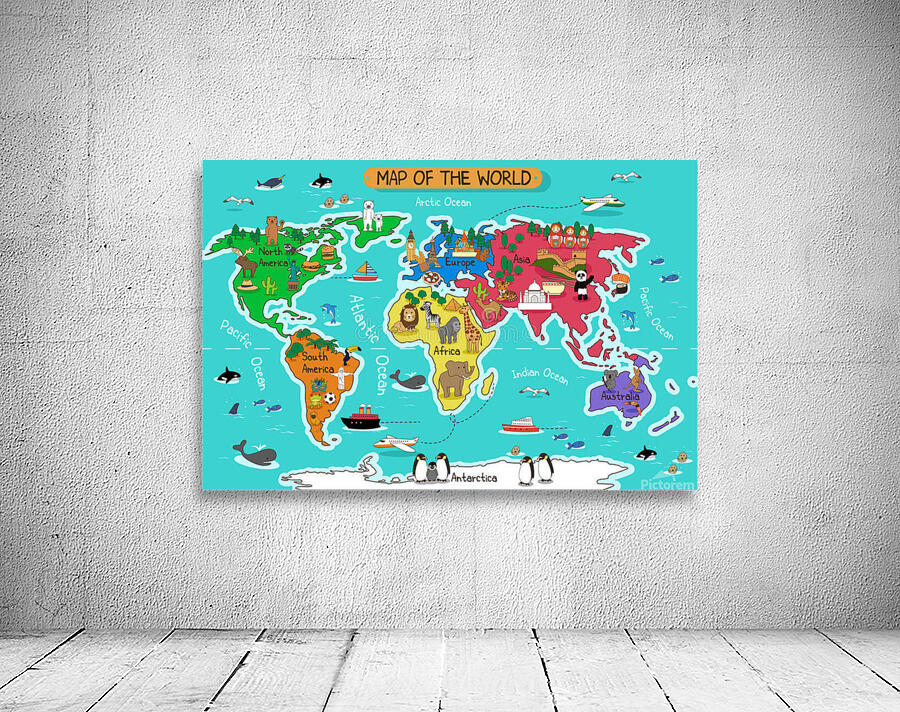 map world vector illustration  Wall Preview