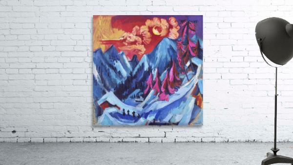 Winter Landscape in Moonlight  Wall Preview