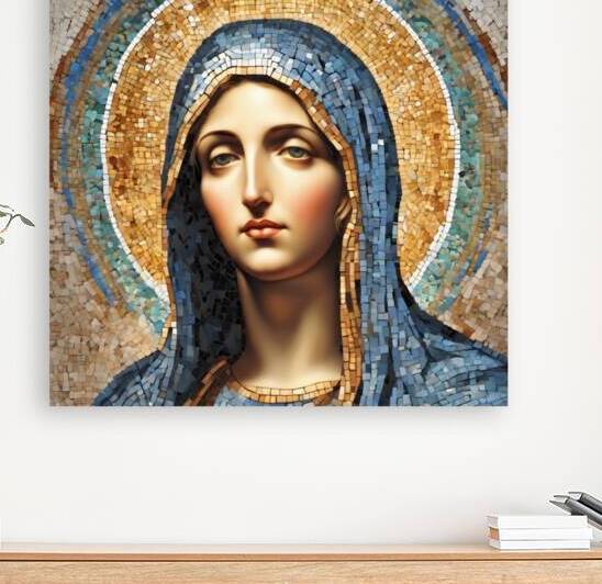  Mosaic of the Virgin Mary   by abboud