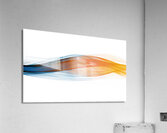 Coloured waves on a white background Acrylic Print