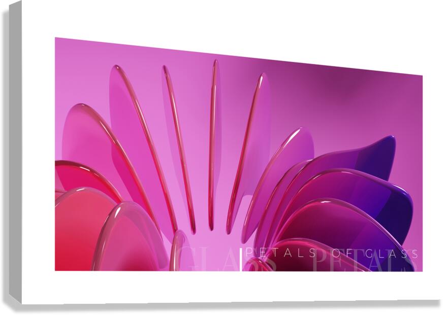 Glass Petals Canvas Print